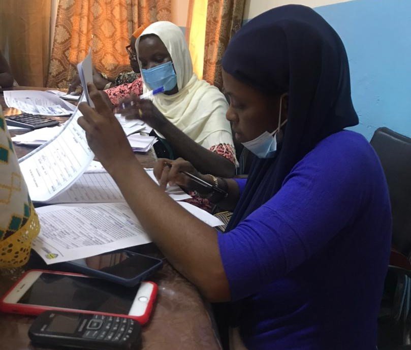 Mhsccu Managress at Bansang for giving out festive loans