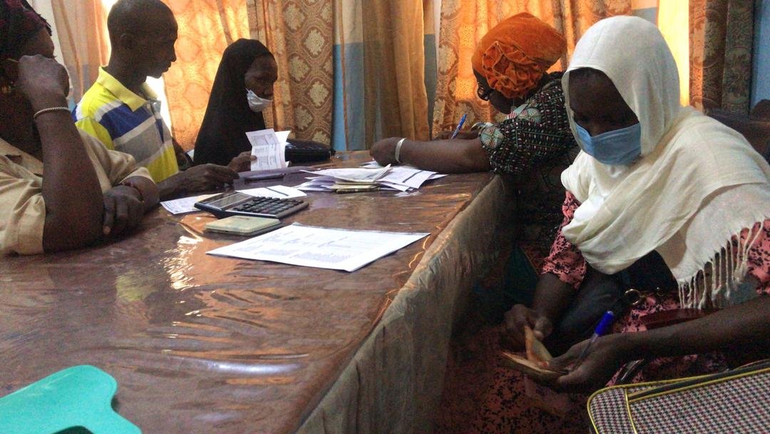 Mhsccu Managress at Bansang for giving out festive loans