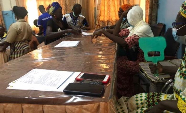 Mhsccu Managress at Bansang for giving out festive loans