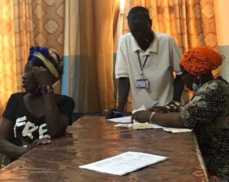 Mhsccu Managress at Bansang for giving out festive loans