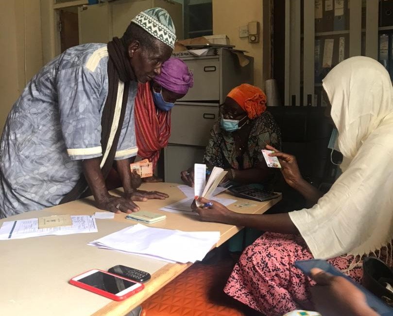 Mhsccu Managress at Bansang for giving out festive loans