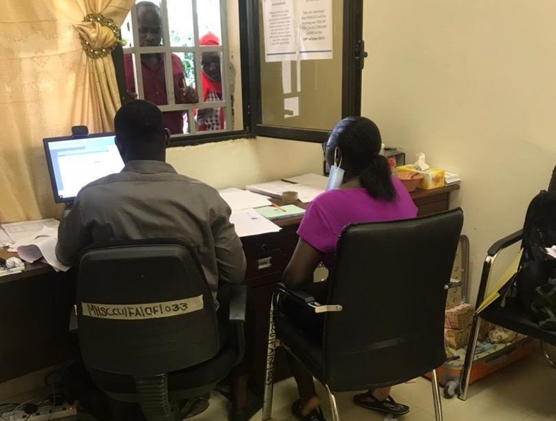 Mhsccu Managress at Bansang for giving out festive loans