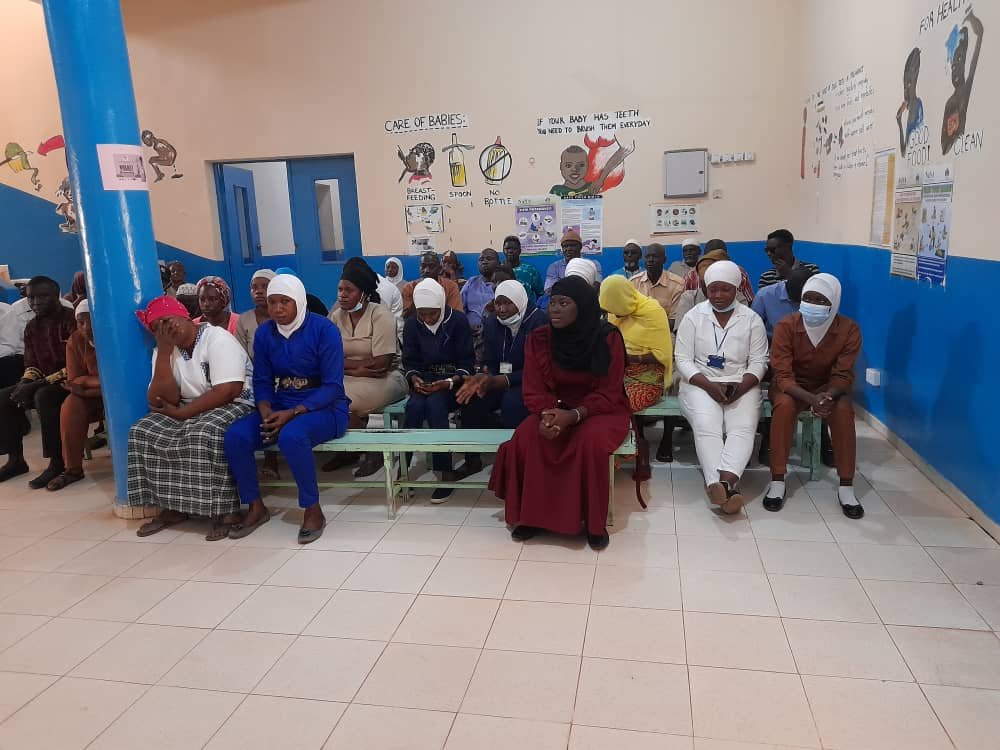 Bwiam Hospital staff audience