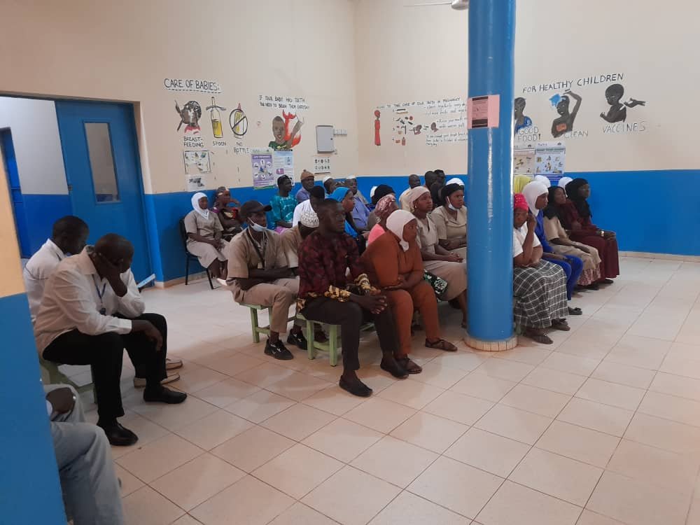 Bwiam Hospital staff audience