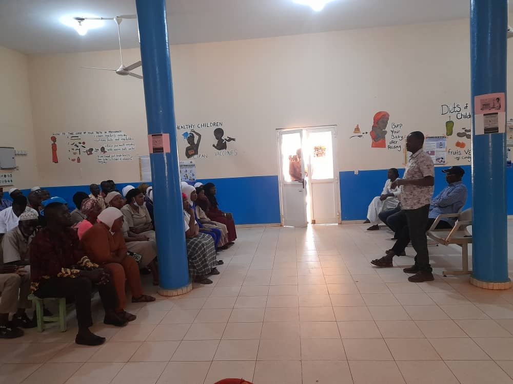 Bwiam Hospital staff audience