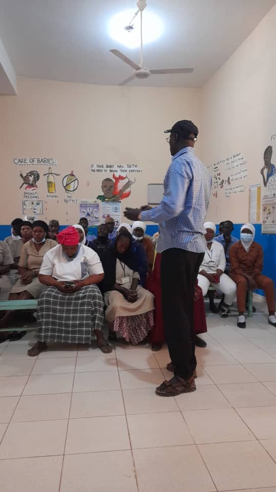 Bwiam Hospital staff audience