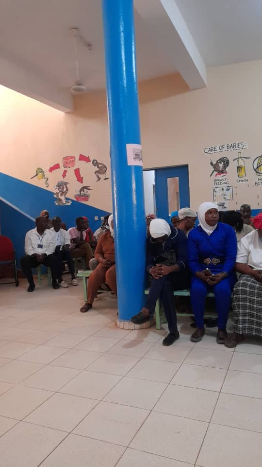 Bwiam Hospital staff audience