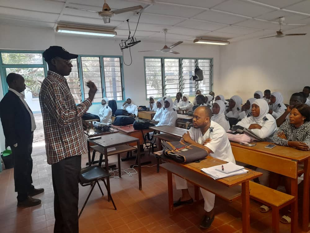 Bwiam Hospital staff audience