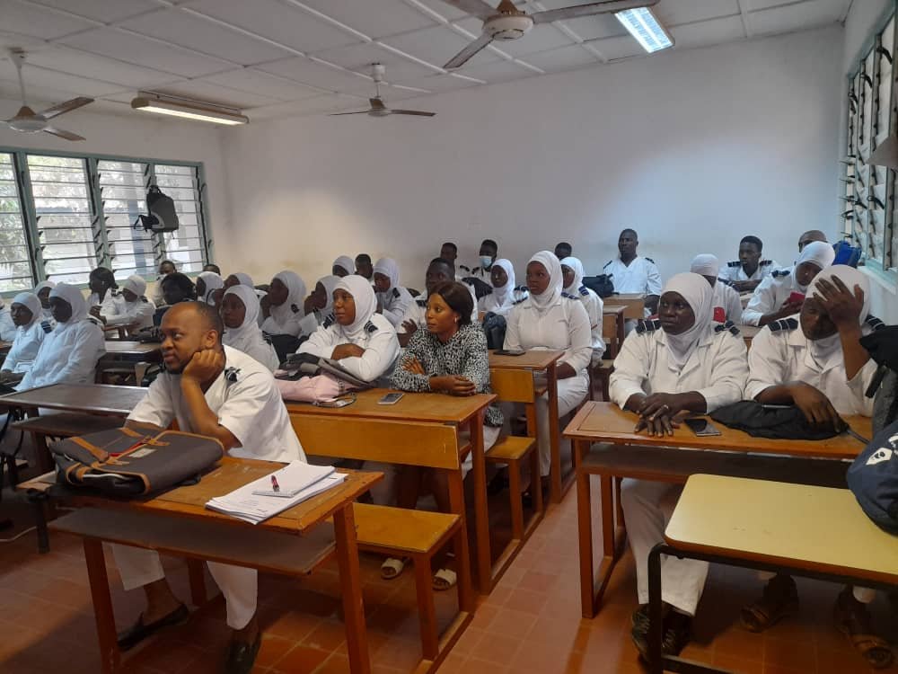 Bwiam Hospital staff audience