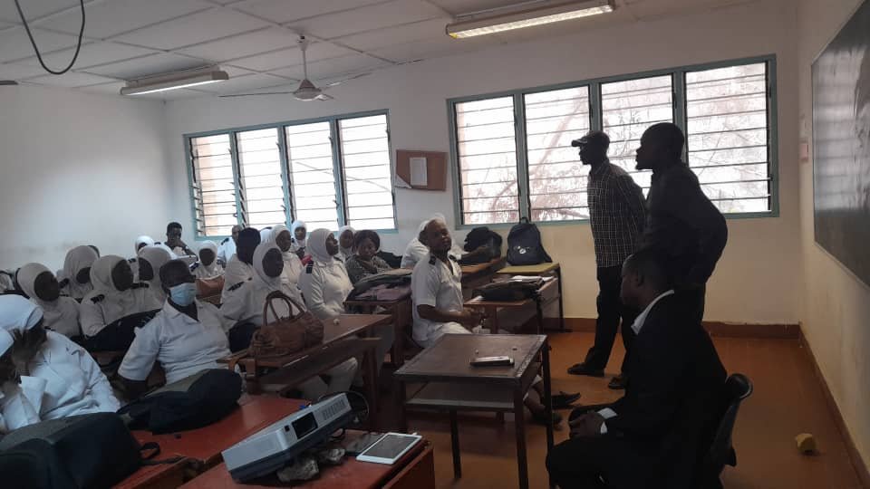 Bwiam Hospital staff audience