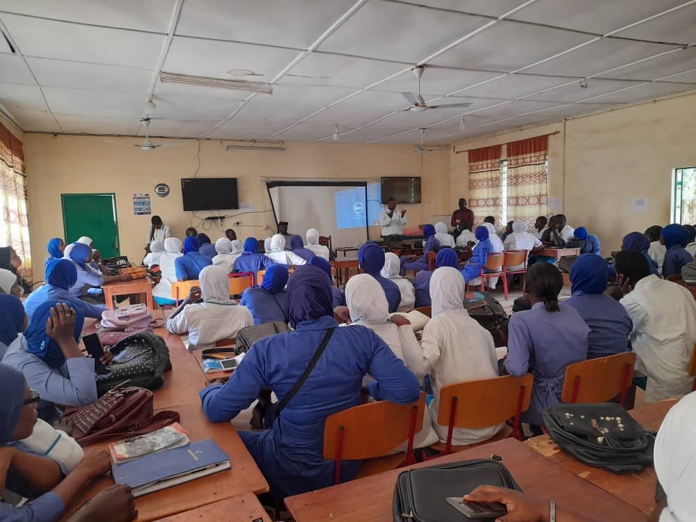 Bwiam Hospital staff audience