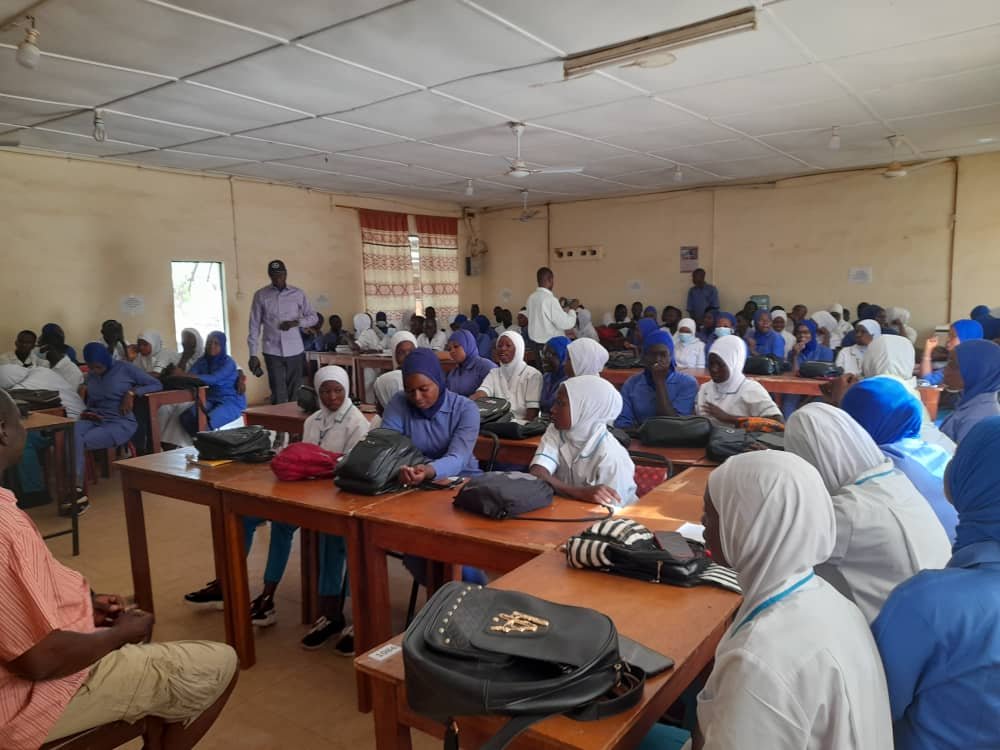 Bwiam Hospital staff audience