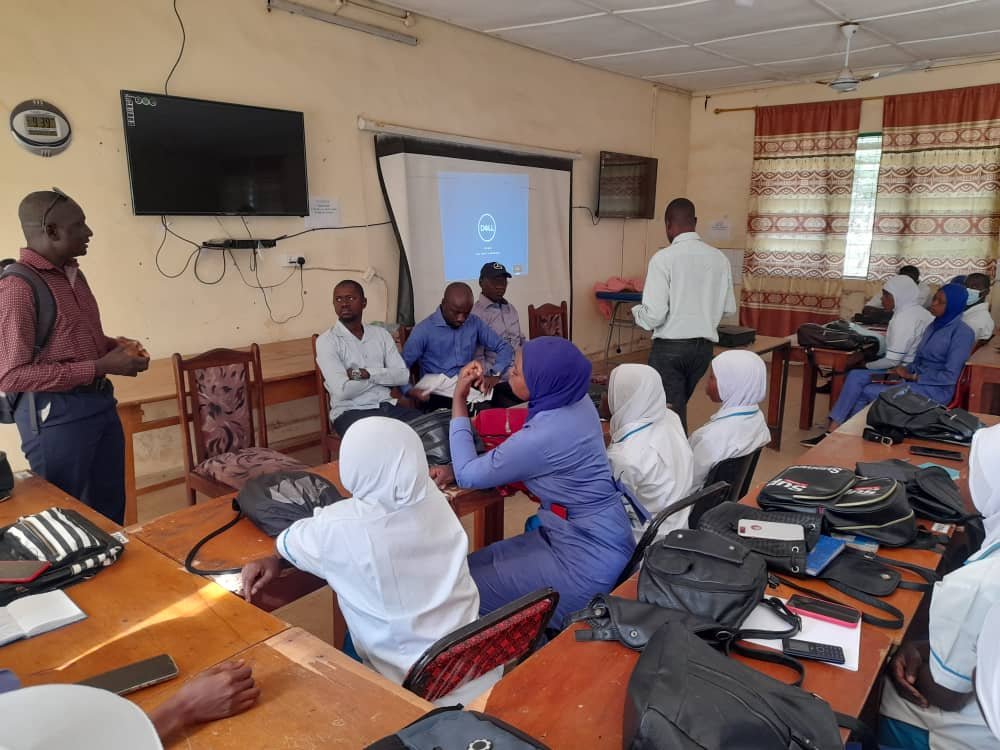 Bwiam Hospital staff audience