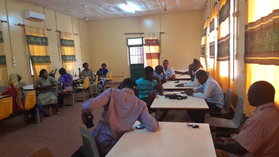 Bwiam Hospital staff audience