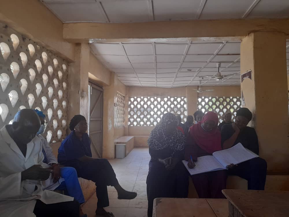 Bwiam Hospital staff audience